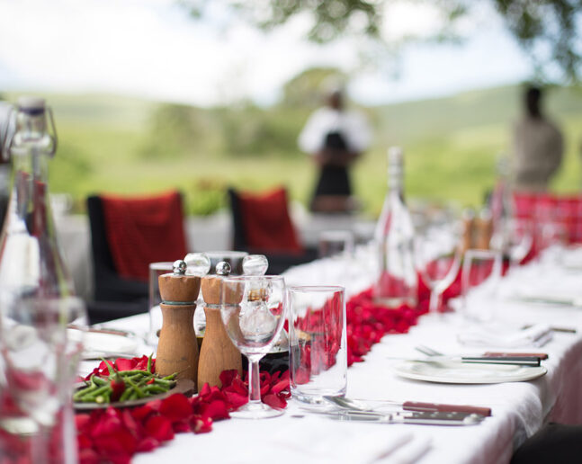 Banquet Dining at Ngorongoro Crater Floor