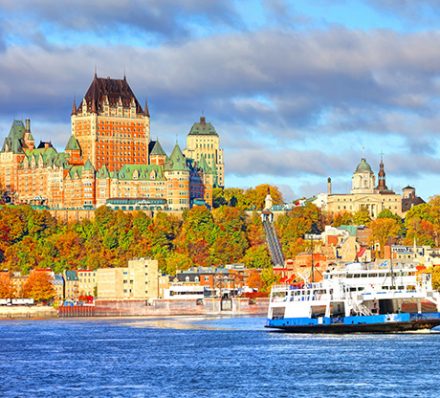 Arrival in Quebec