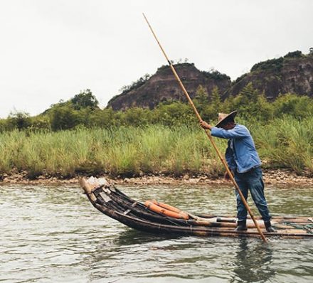 Bamboo floating 