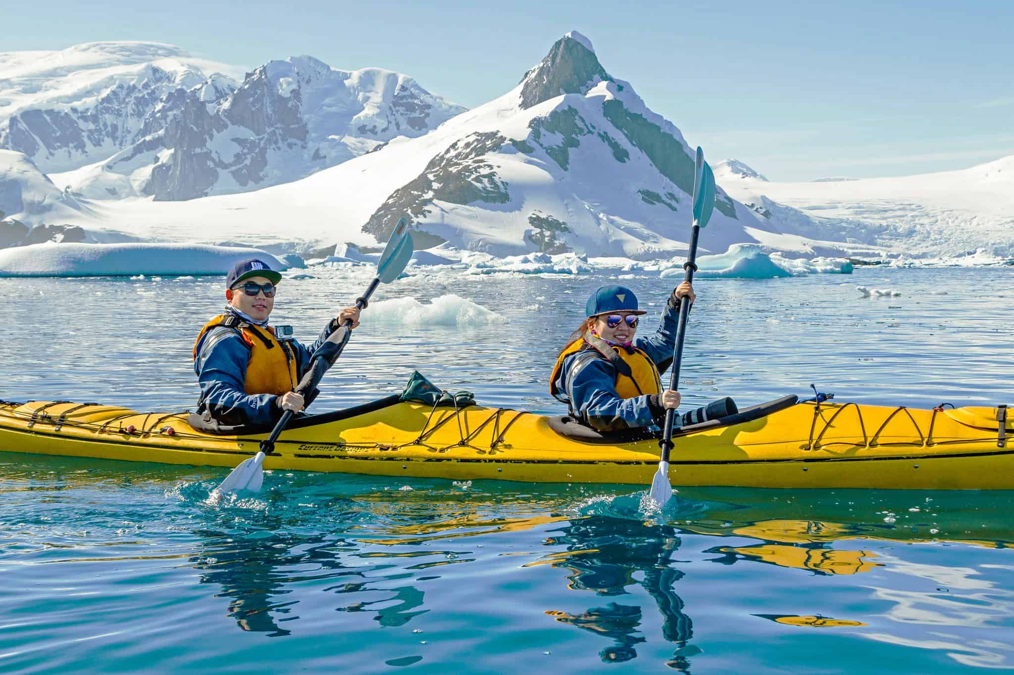 Kayaking in Antarctica