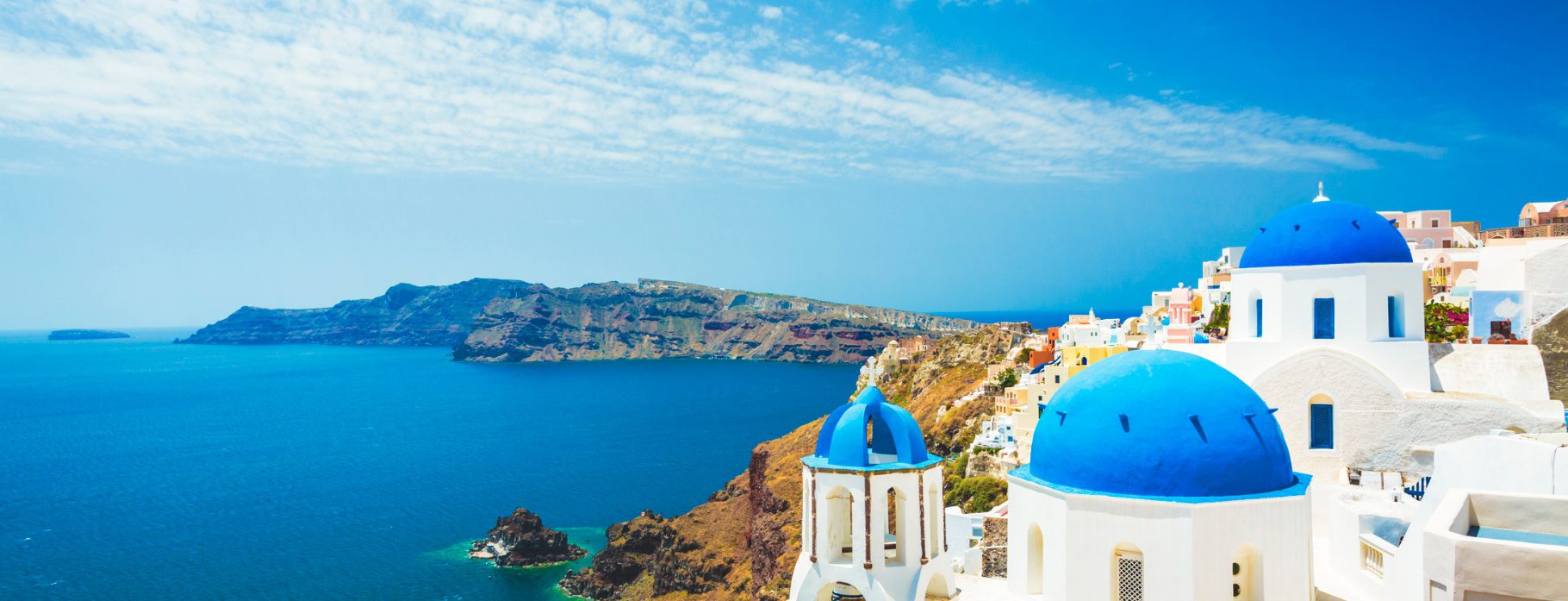 Santorini Oia Town White Church