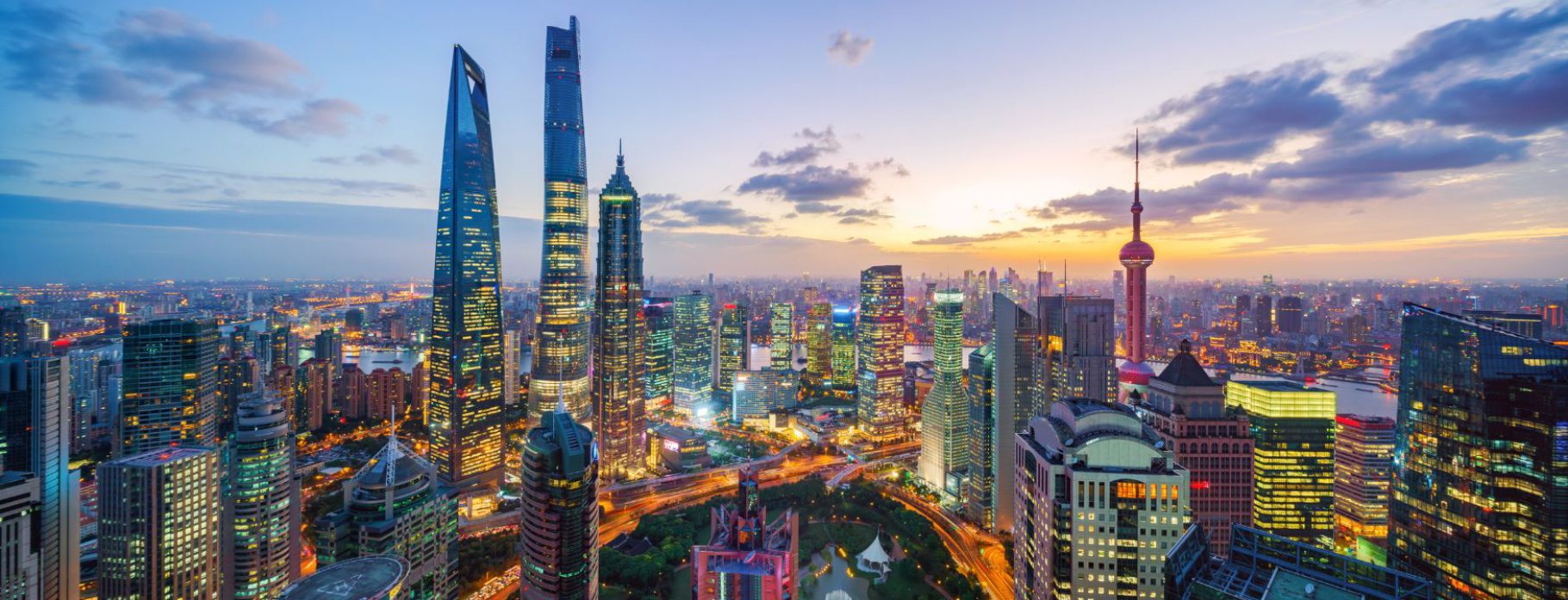 Shanghai Skyline Sunset