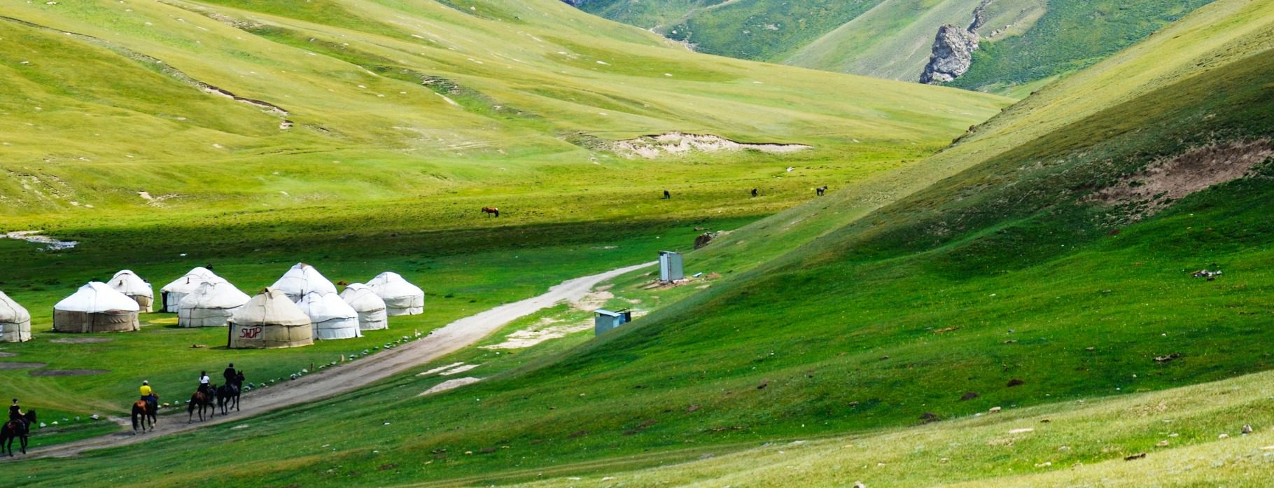 Yurt on grassland