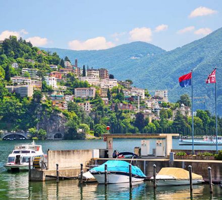 Lugano lake, Switzerland