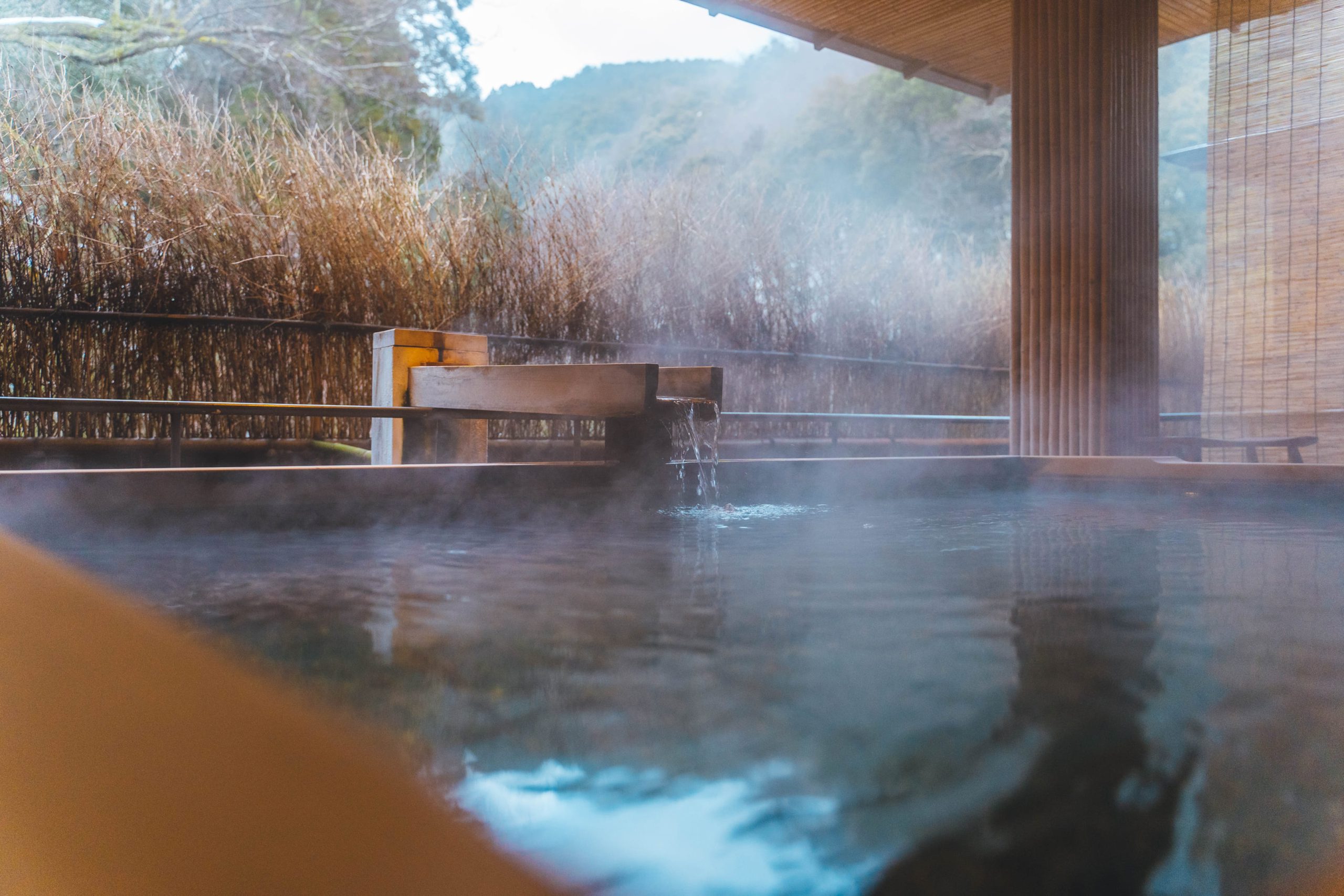 Onsen surrounded by nature