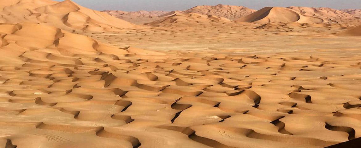 A Camel Trek over the Dunes of Empty Quarter