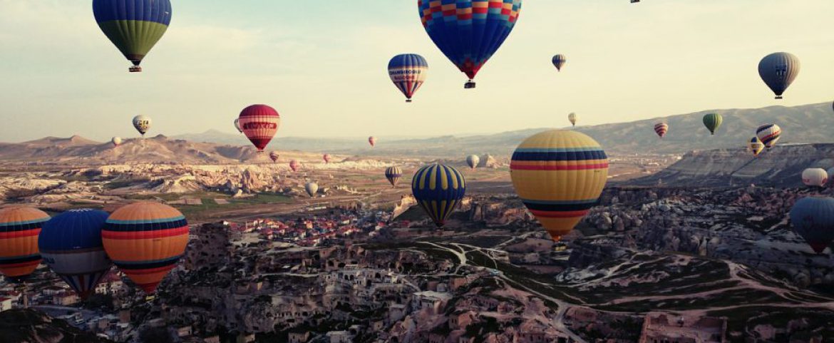 Image of multiple Hot air balloons at Cappadocia, Turkey