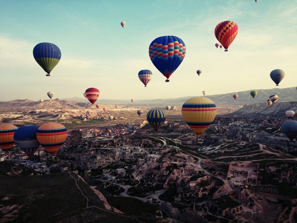 Image of multiple Hot air balloons at Cappadocia, Turkey