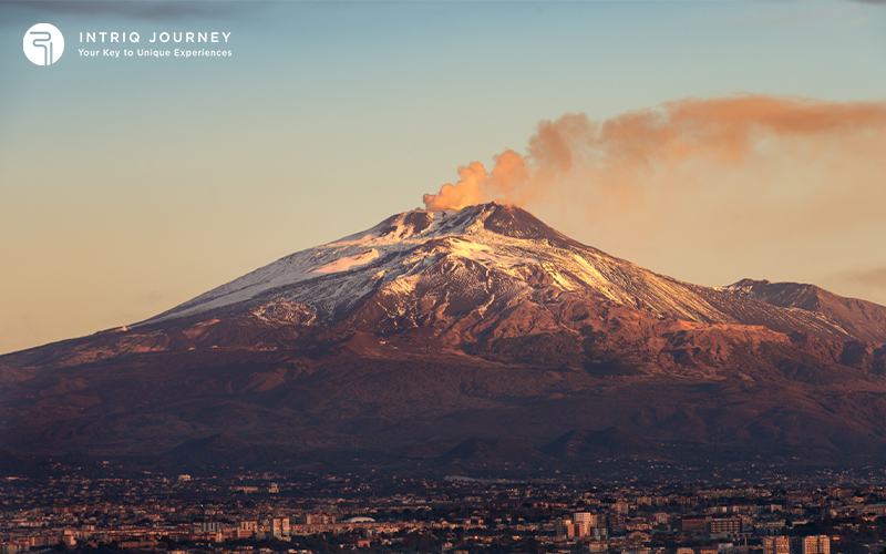 Image of Mount Etna In Italy