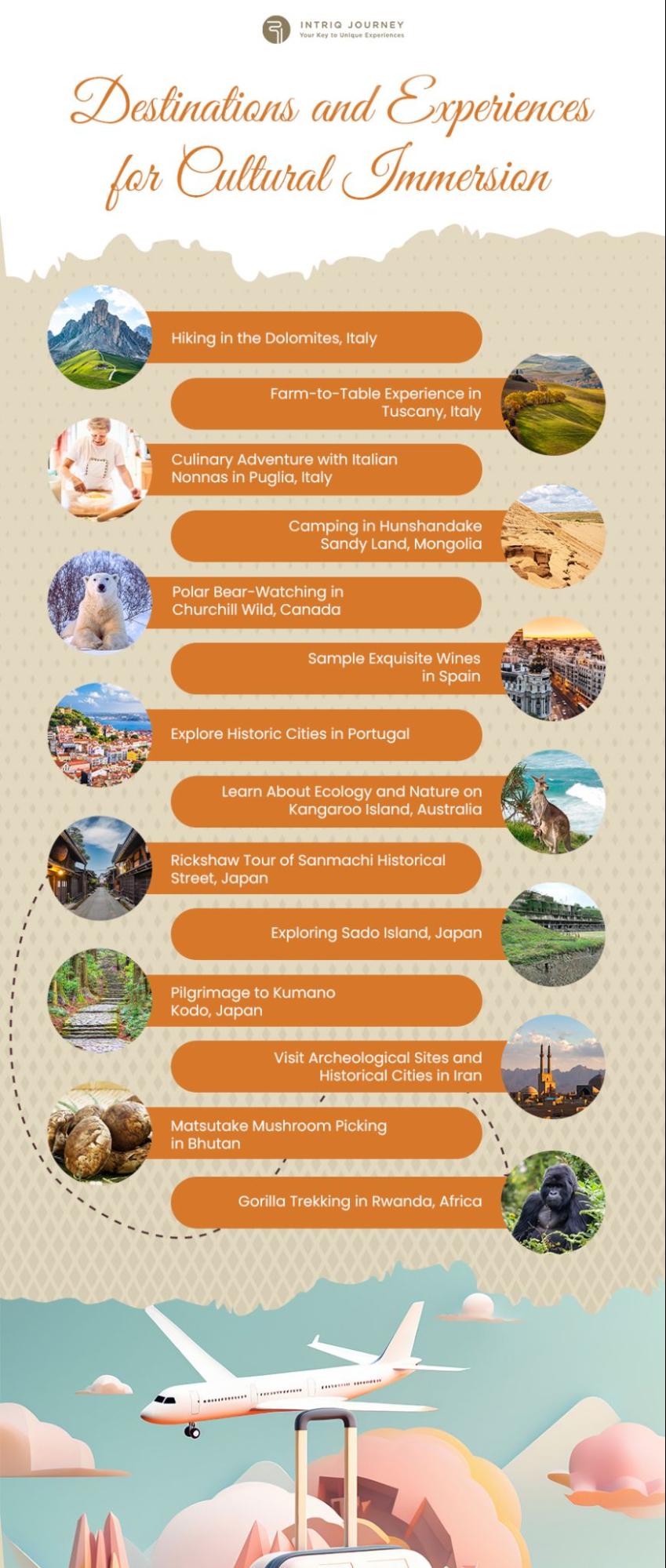 Destinations and Experiences for Cultural Immersion