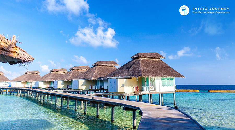 Maldives overwater bungalows