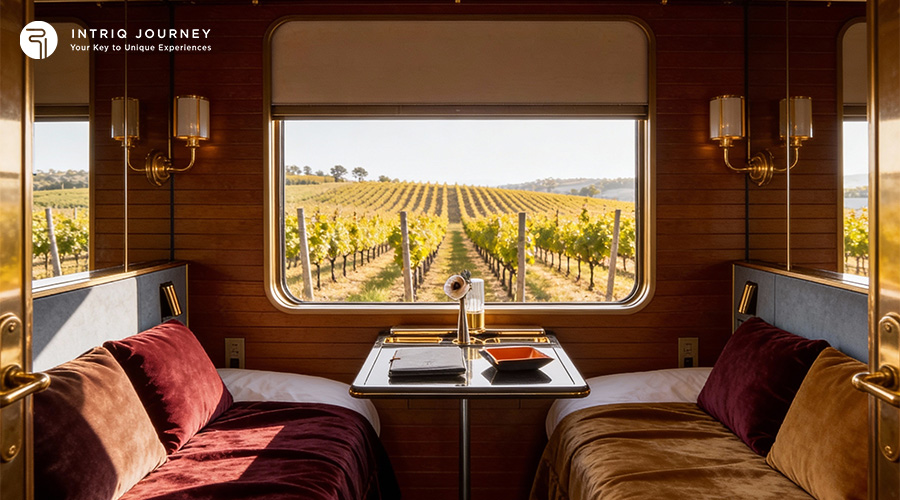 A female passenger travelling in rail train