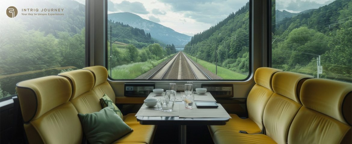 Journeying on a rail train